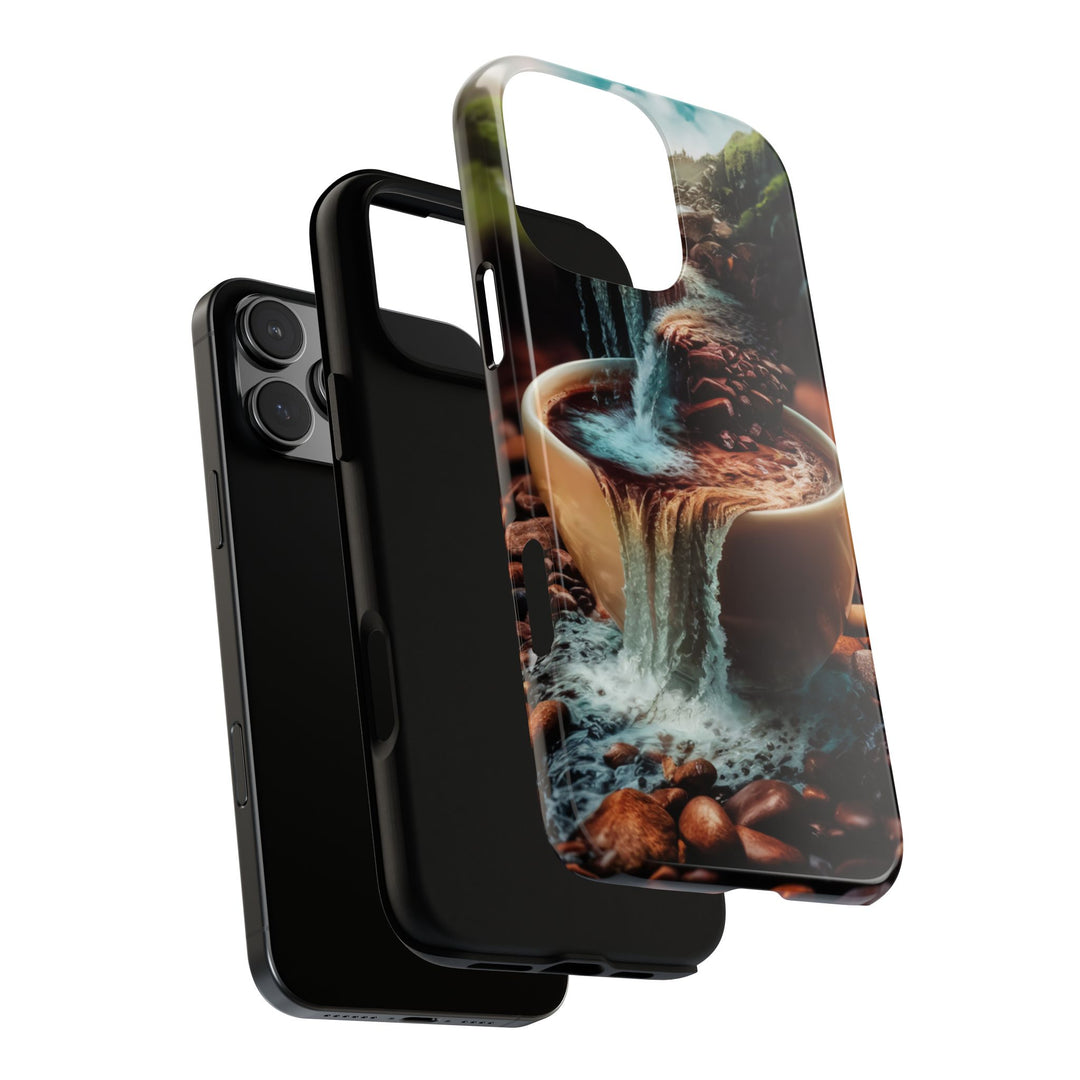 Coffee Lover Tough Case - Surreal Mountain Landscape Phone Case Printify