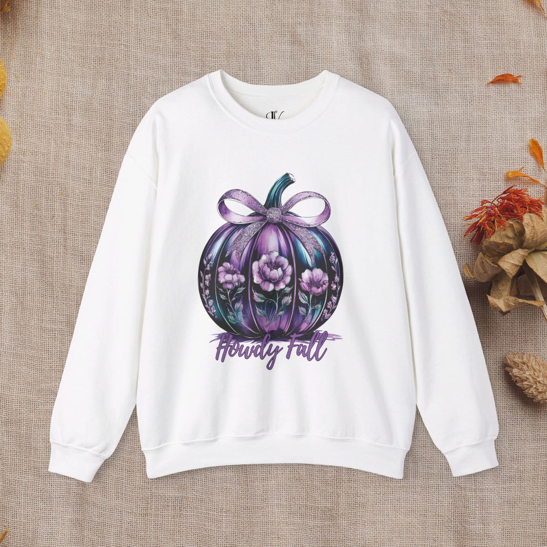 Howdy Fall: Coquette Pumpkin Sweatshirt