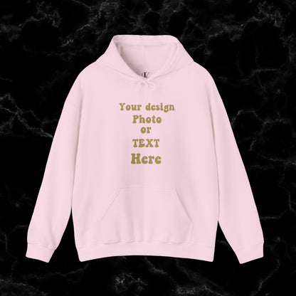 Cozy Personalization: Custom Hoodie - Your Cozy Canvas Personalized for Ultimate Comfort - Wrap Yourself in Unmatched Warmth with a Hoodie Tailored Just for You Hoodie Light Pink S 