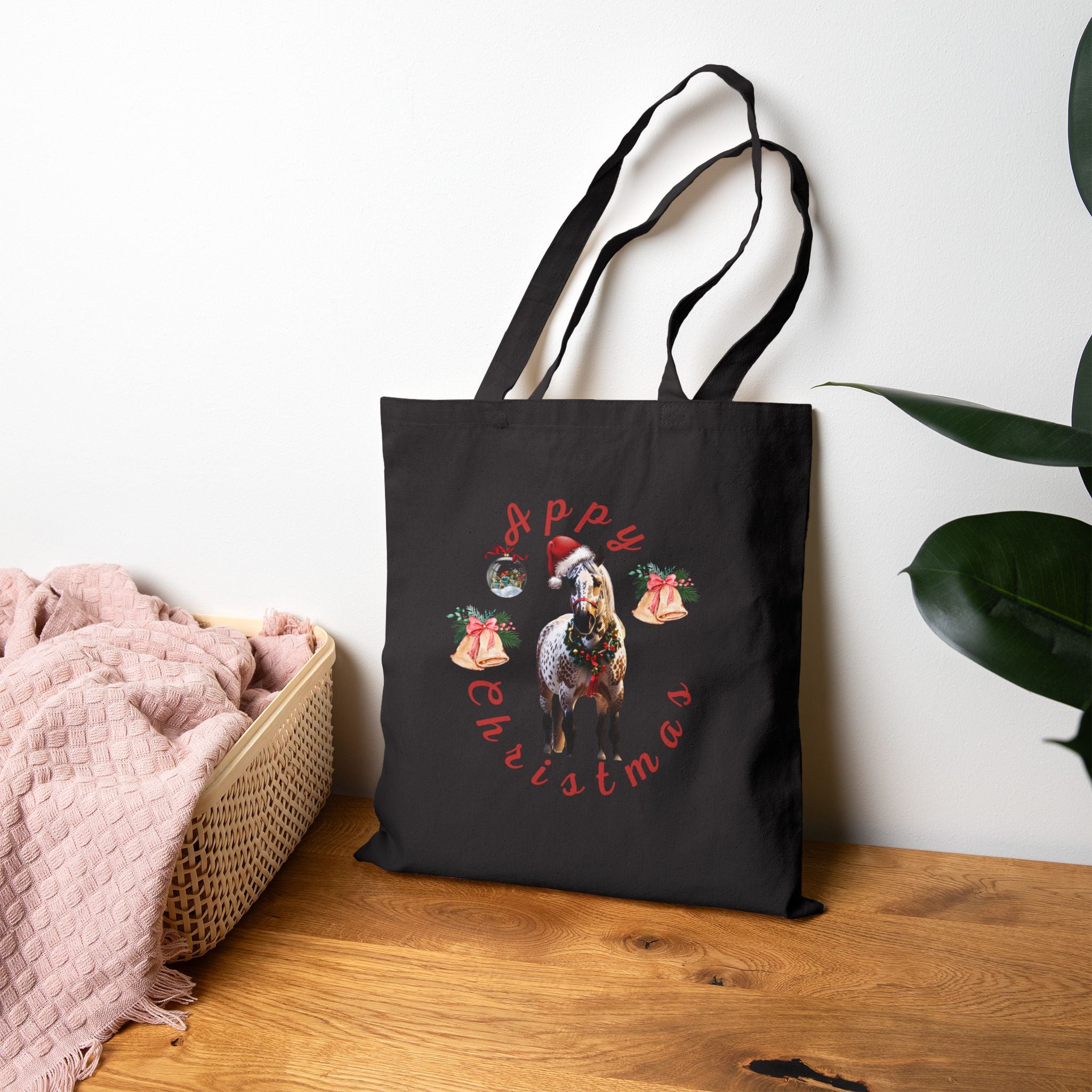 Appaloosa Tote "Appy Christmas" Bags Printify