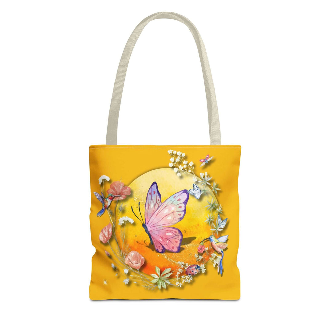 Watercolor Butterfly Tote Bag Bags Printify 13" × 13'' Beige