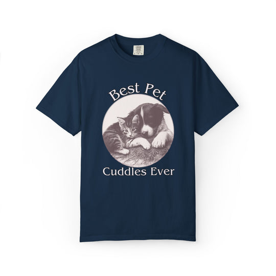 "Best Pet Cuddles Ever" T-Shirt T-Shirt Printify True Navy S