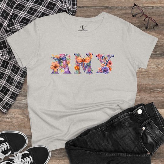 Imagin Vibes: Mom's Dragonfly Name Tee (Personalized Gift, Mother's Day) T-Shirt Ash M 