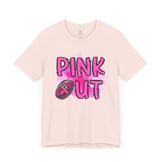 Pink Out Tackle Breast Cancer Football T-Shirt