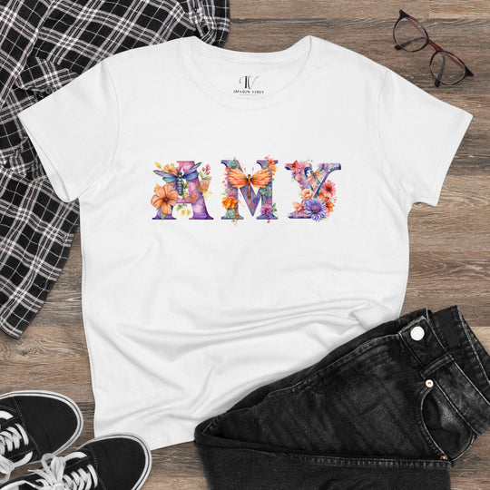 Imagin Vibes: Mom's Dragonfly Name Tee (Personalized Gift, Mother's Day) T-Shirt White S 