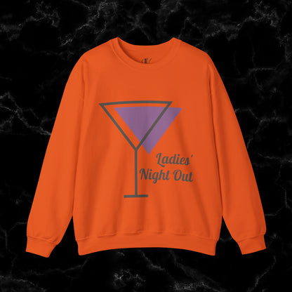 Ladies' Night Out - Dirty Martini Social Club Sweatshirt - Elevate Your Night Out with Style and Sass in this Chic and Comfortable Sweatshirt! Sweatshirt S Orange 