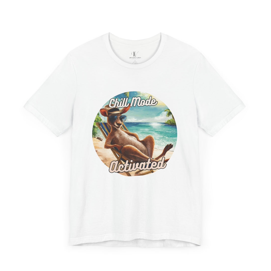 Kangaroo Tee - Chill Mode Activated T-Shirt Printify White XS