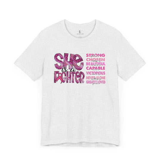 She is a Fighter Breast Cancer Awareness T-shirt