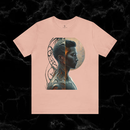 Duality of Soul - Crisp Male Anatomy T-shirt T-Shirt Peach XS 