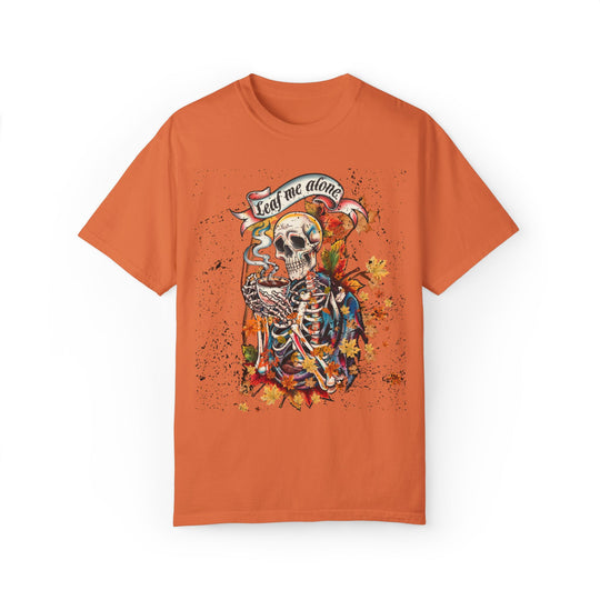 Leaf Me Alone: Grunge Skeleton Halloween T-Shirt