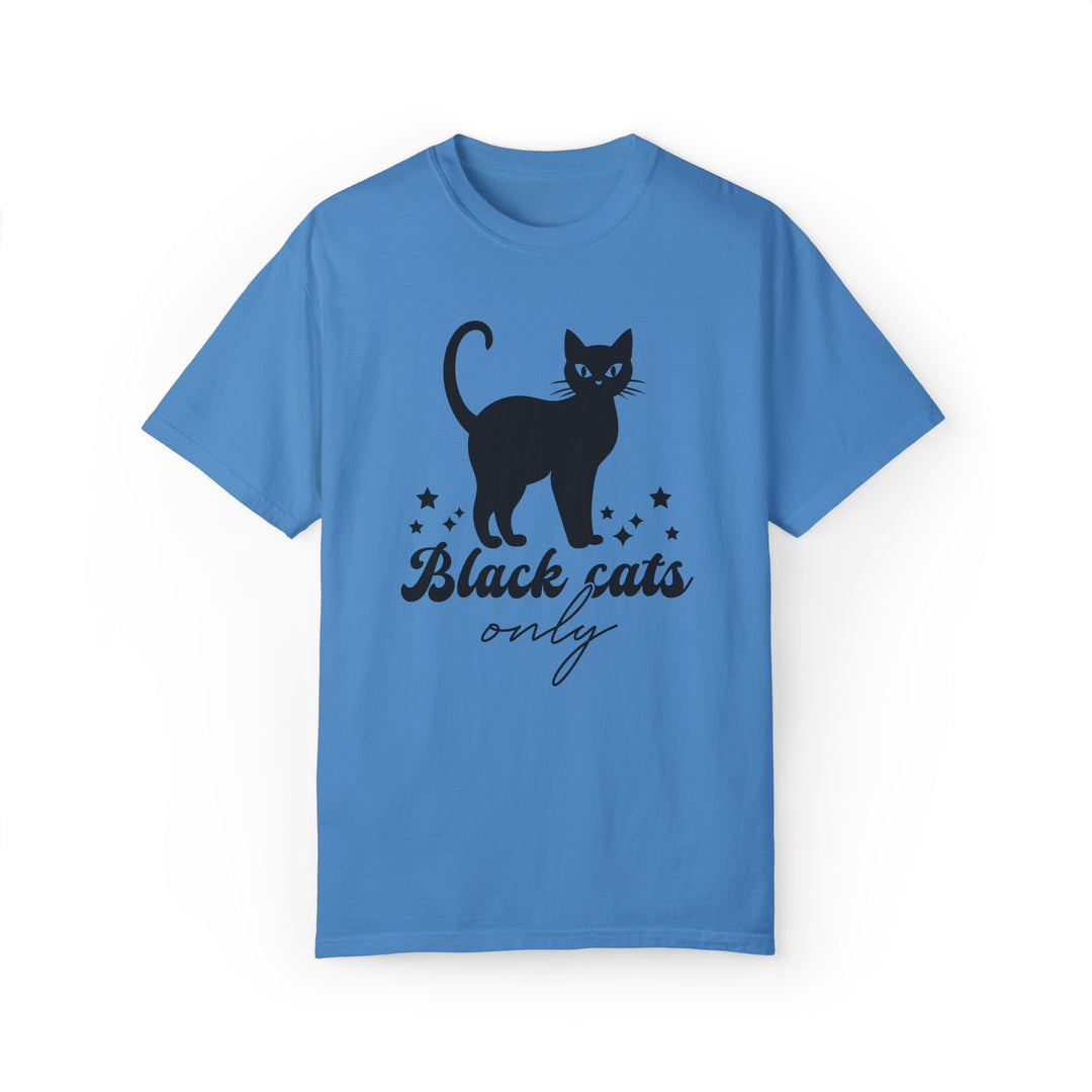 Black Cat Halloween T-Shirt T-Shirt Printify Royal Caribe S