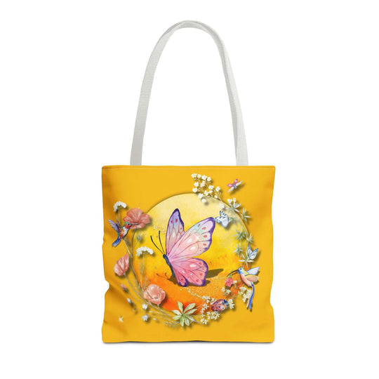 Watercolor Butterfly Tote Bag Bags Printify 16" × 16'' White