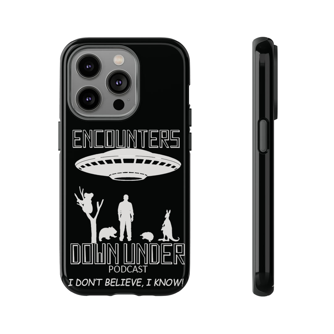 Encounters Down Under Podcast Tough Cases - Protect Your Tech Phone Case iPhone 14 Pro Glossy 