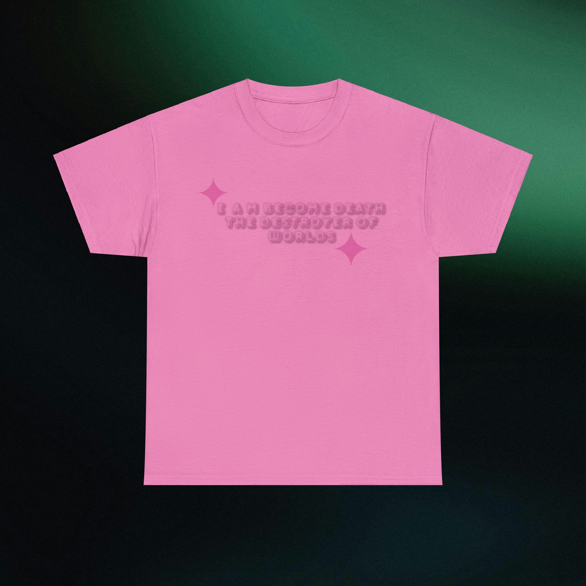 Destroyer of Worlds in Pink Shirt, Barbenheimer T-Shirt, Barbenheimer Shirt | I Am Become Death, I Am Become Death Destroyer of Worlds T-Shirt Azalea S 
