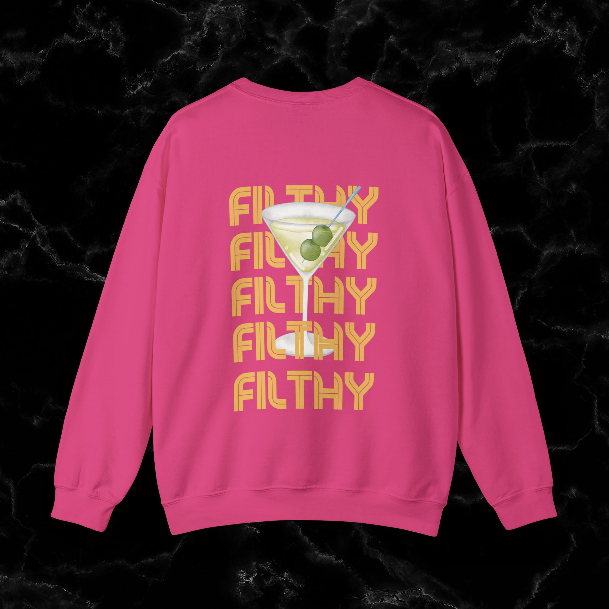 Filthy Martini Sweatshirt | Double side Print - Girls Night Out Sweatshirt S Heliconia 
