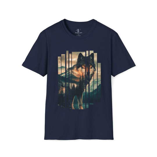 Wolf Nature-Inspired T-Shirt T-Shirt Printify Navy XS