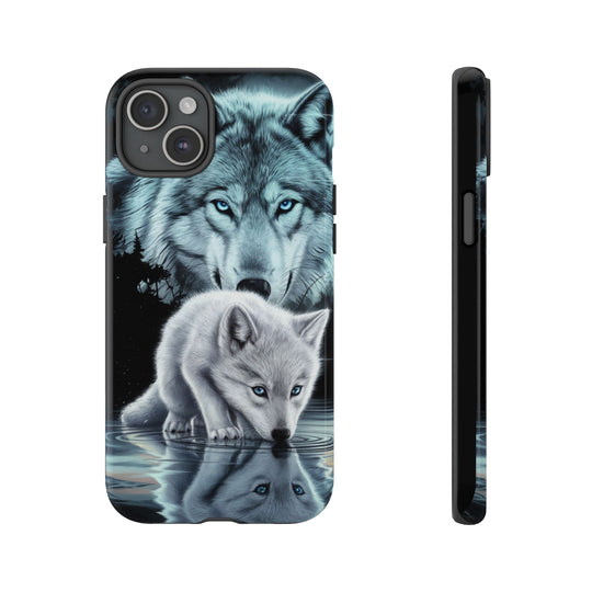 Wolf Tough Cases - Mystical Starry Night Dark Academia Phone Case Printify iPhone 15 Plus Glossy