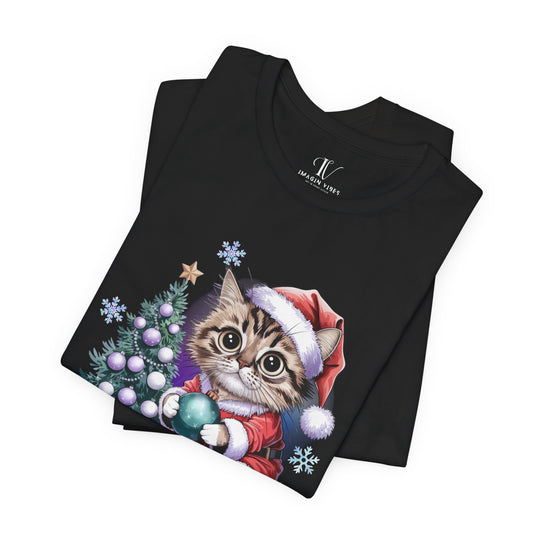 Holiday Tabby Cat Tee