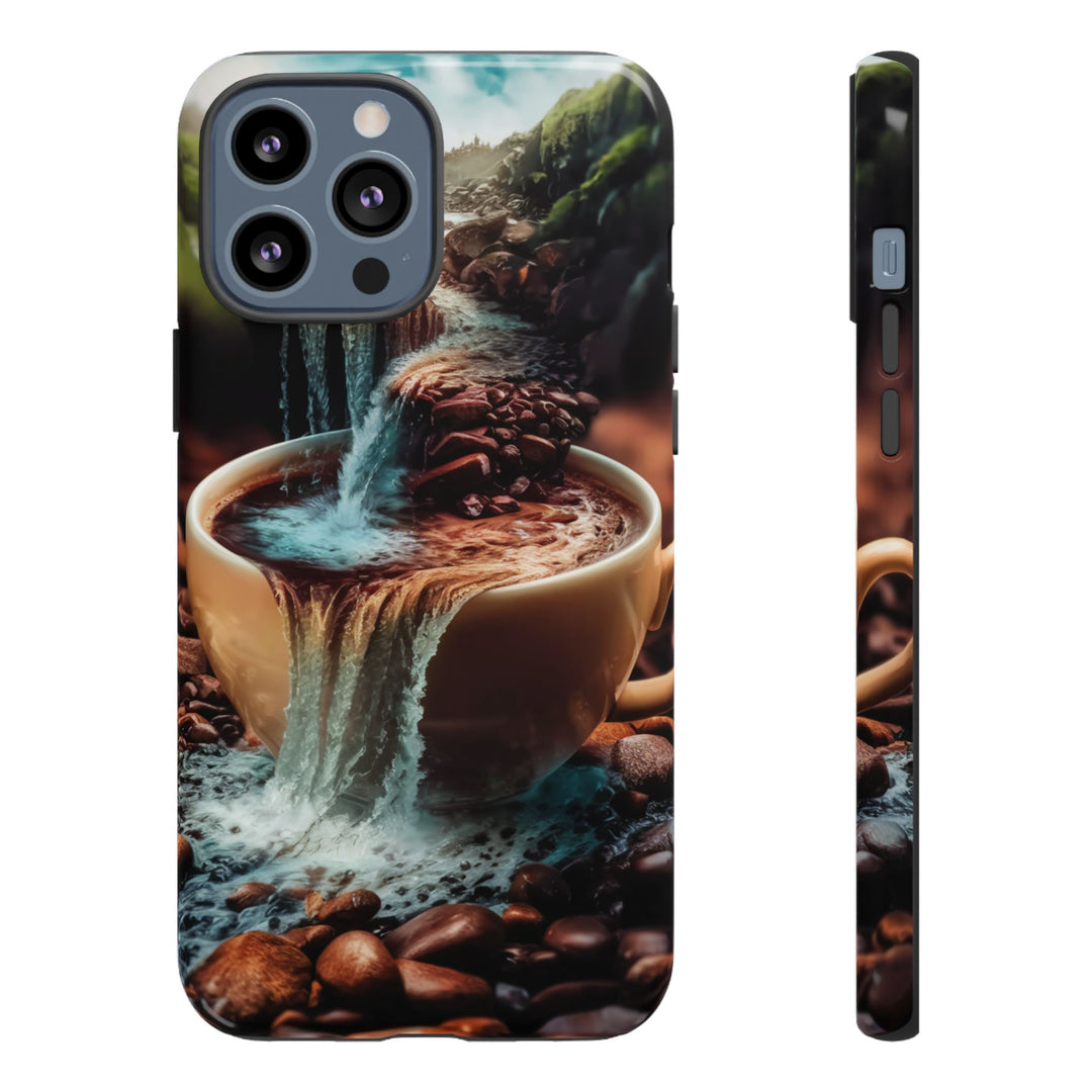 Coffee Lover Tough Case - Surreal Mountain Landscape Phone Case Printify iPhone 13 Pro Max Glossy