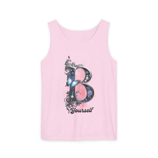 Tank Top - Elegant and Feminine 'B Yourself' Tank Top Printify Blossom S