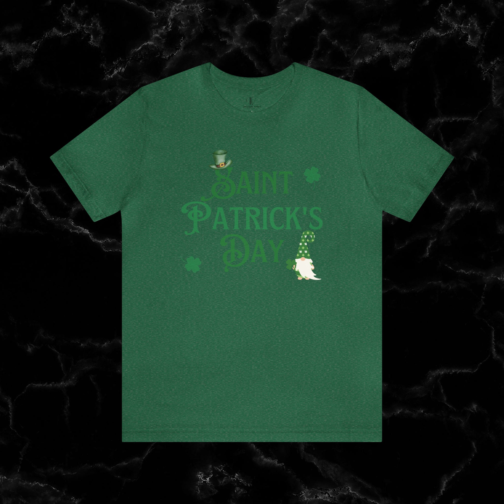 Saint Patrick's Day Shirt - St. Paddy's Day Lucky Irish Shamrock Leaf Clover Flag Beer T-Shirt T-Shirt Heather Grass Green XS 