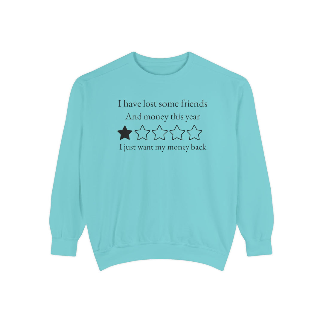 Lost Friends and Money Sweatshirt Sweatshirt Printify Chalky Mint S