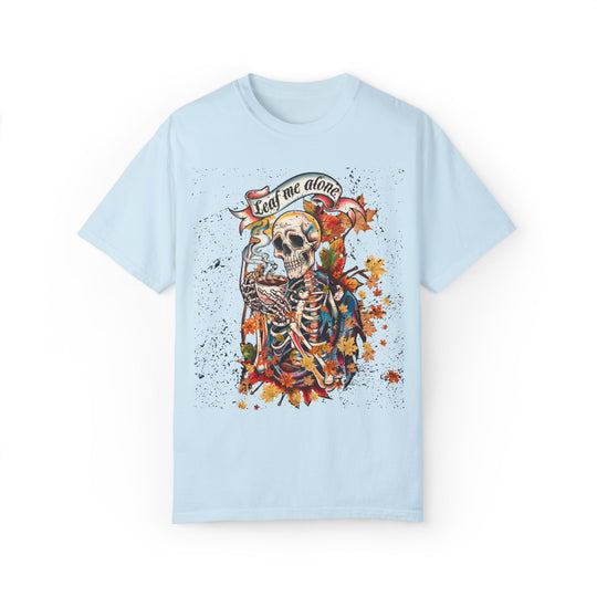 Leaf Me Alone: Grunge Skeleton Halloween T-Shirt