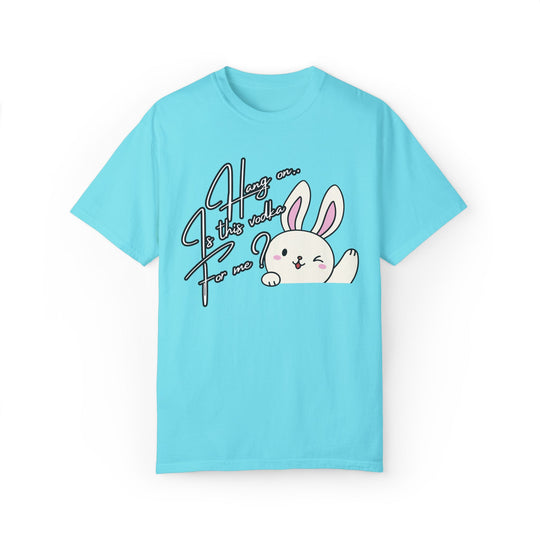 Bunny Vodka T-shirt T-Shirt Printify Lagoon Blue S