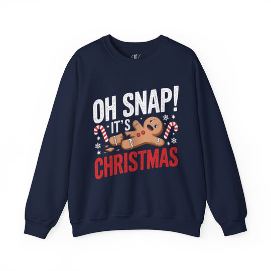 Gingerbread Man Crewneck Sweatshirt - Oh Snap It's Christmas