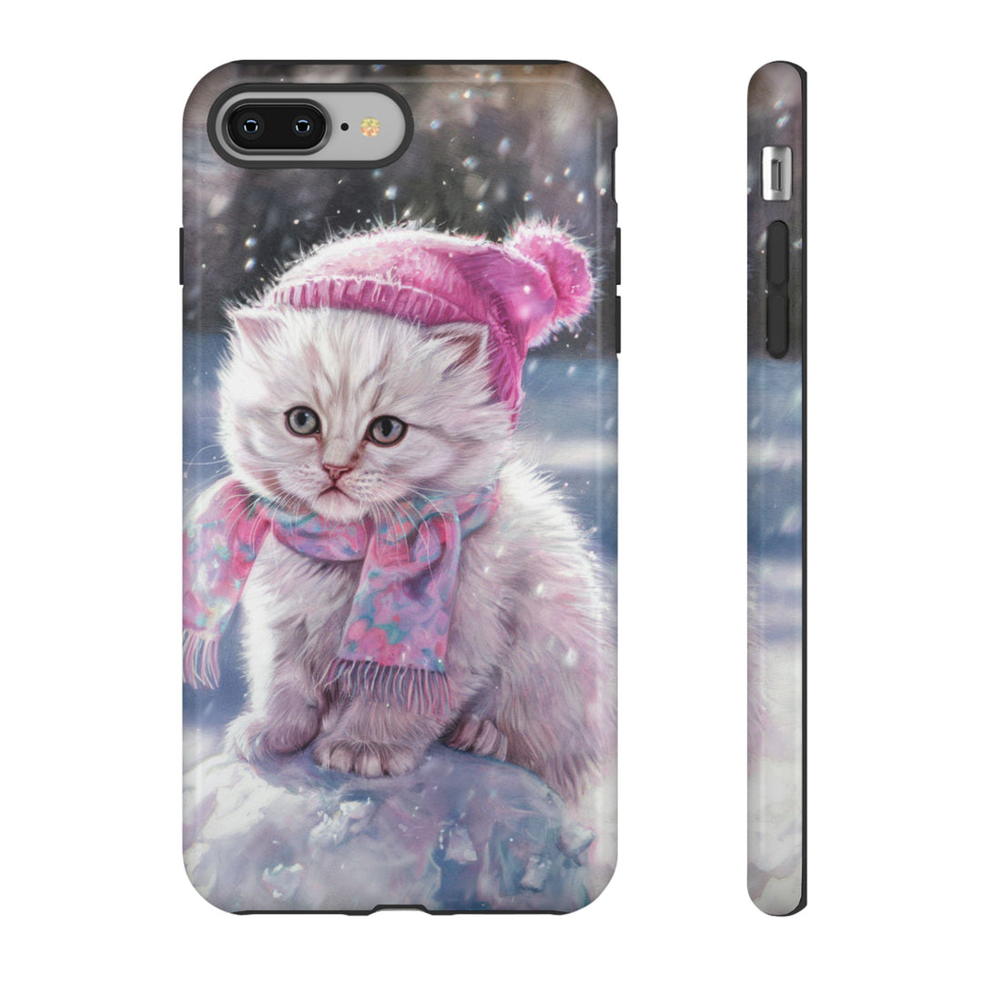 Phone Cases - Adorable Kitten Winter Phone Case Printify