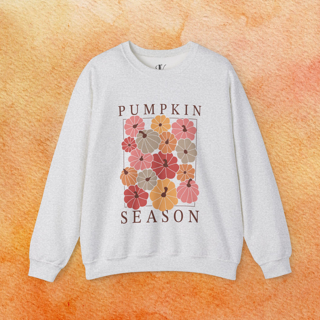 Pumpkin Season: Boho Fall Sweatshirt Sweatshirt Printify S Ash