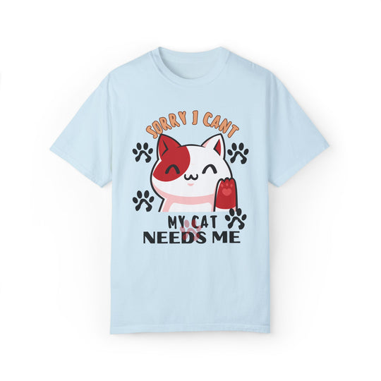 Cat Lover T-shirt - Playful & Cute T-Shirt Printify Chambray S