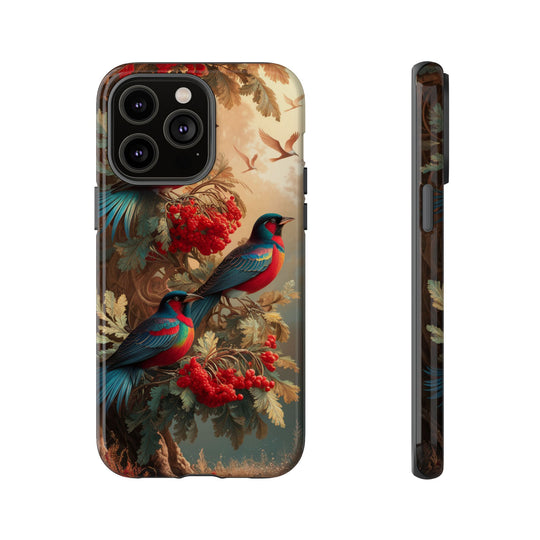 Phone Cases Vintage Nature-Inspired Elegant Birds Phone Case Printify iPhone 14 Pro Max Glossy