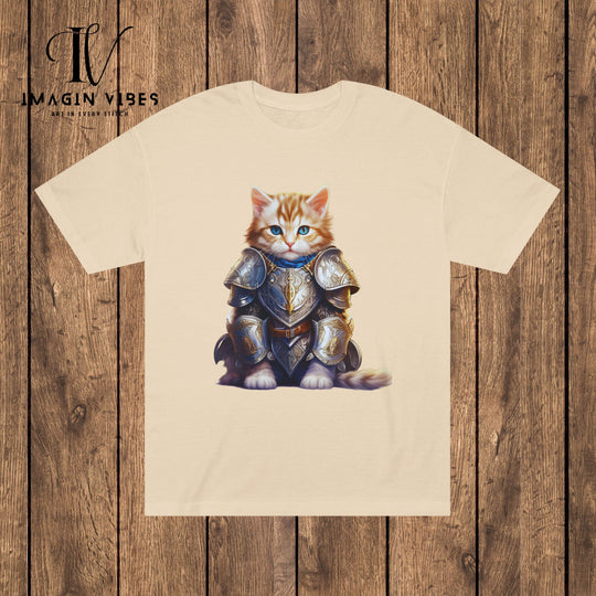 Imagin Vibes: Feline Defender Tee T-Shirt Sand S 