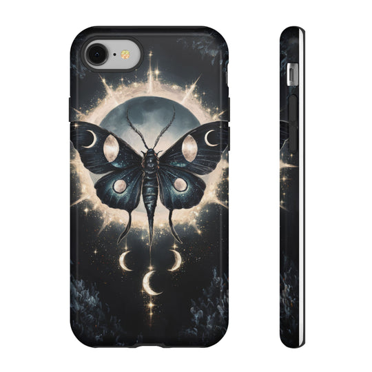 Phone Cases - Dark Academia Moth with Moon Phone Case Printify