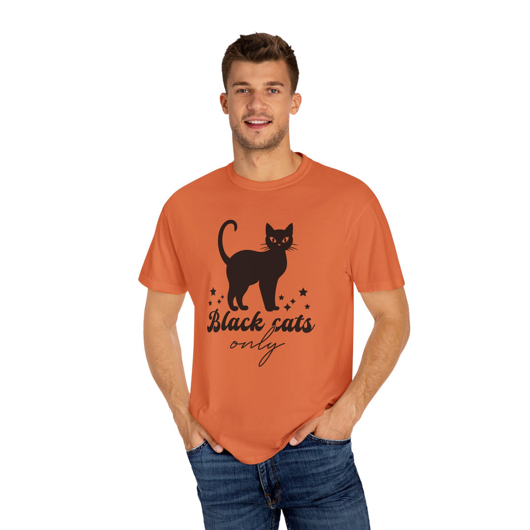 Black Cat Halloween T-Shirt T-Shirt Printify