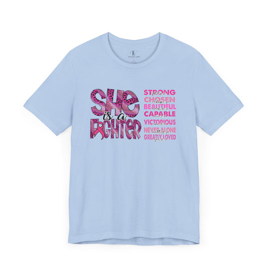 She is a Fighter Breast Cancer Awareness T-shirt