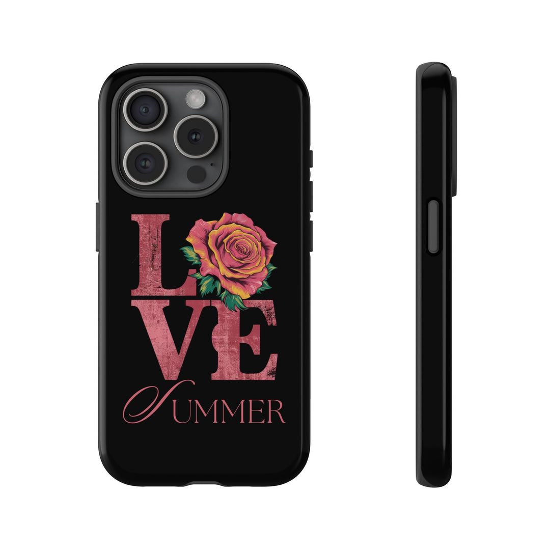 Rose Love Tough Case Phone Case Printify iPhone 15 Pro Glossy