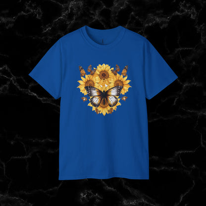 Sunflower Shirt - A Floral Tee, Garden Shirt, and Women's Fall Shirt with Nature-Inspired Design T-Shirt Royal S 