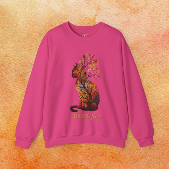 Wild & Free: Feline Fall Sweatshirt