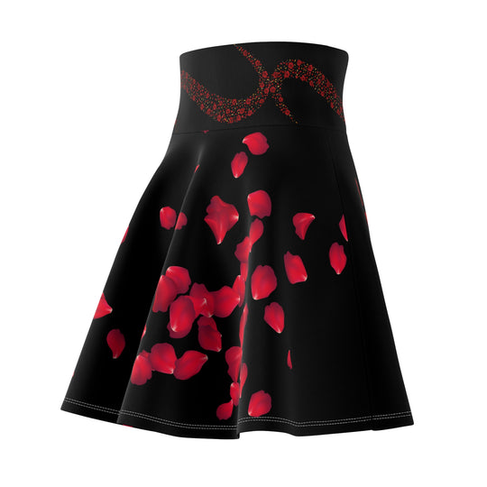 Romantic Rose Skater Skirt All Over Prints Printify