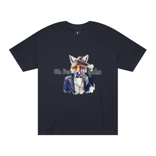 Fox Graphic Tee with 'Oh For Sake' Quote T-Shirt Printify Black S