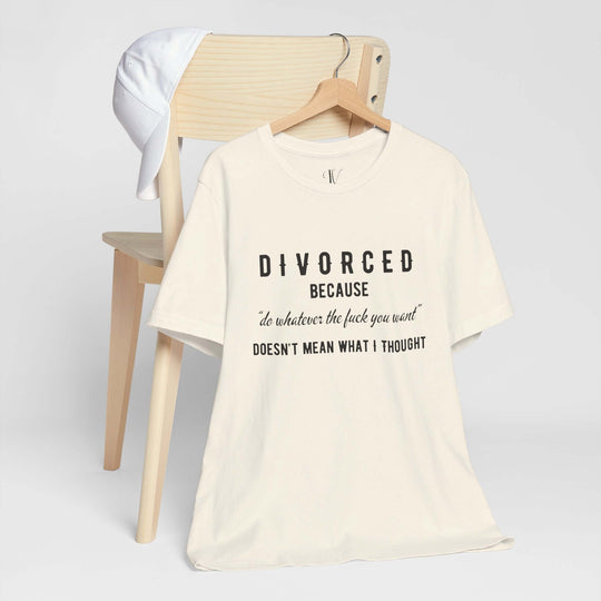 Imagin Vibes: Funny Divorce Party Shirt T-Shirt Natural XS 