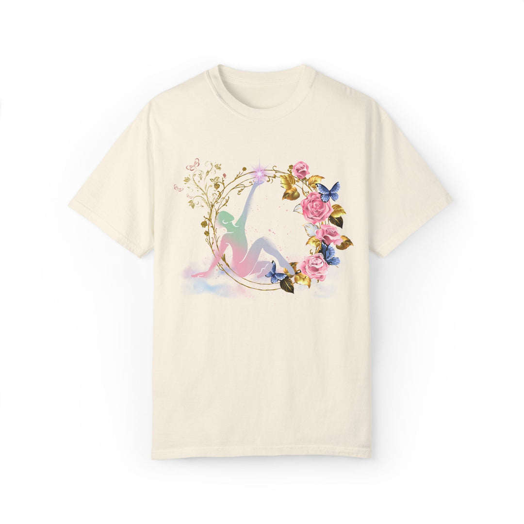 Dreamy Cosmos Garment-Dyed T-shirt T-Shirt Printify Ivory S