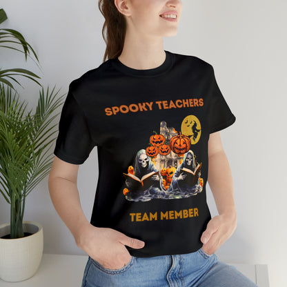 Spooky Teachers Team Member Unisex T-Shirt T-Shirt Black S 