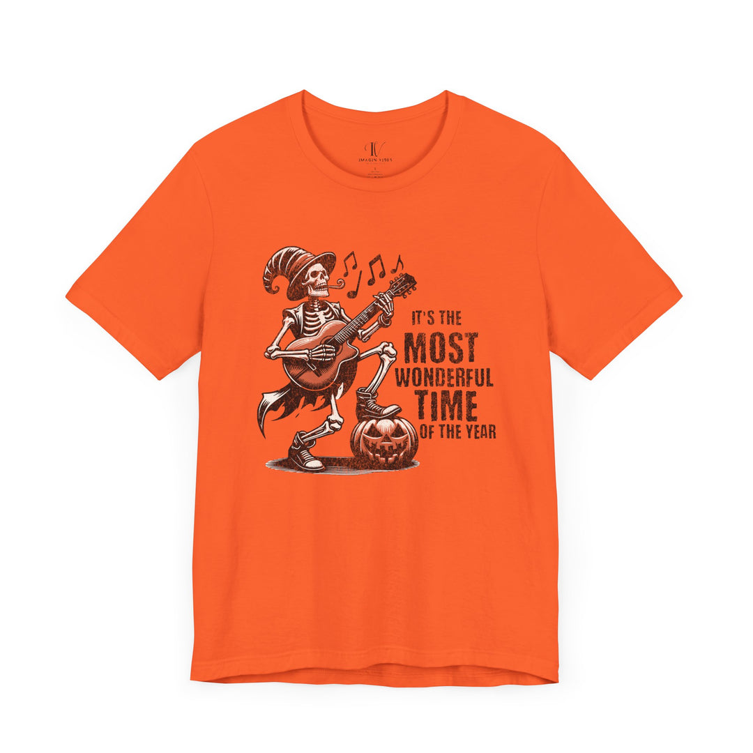 Halloween Skeleton Tee " Most wonderful time"