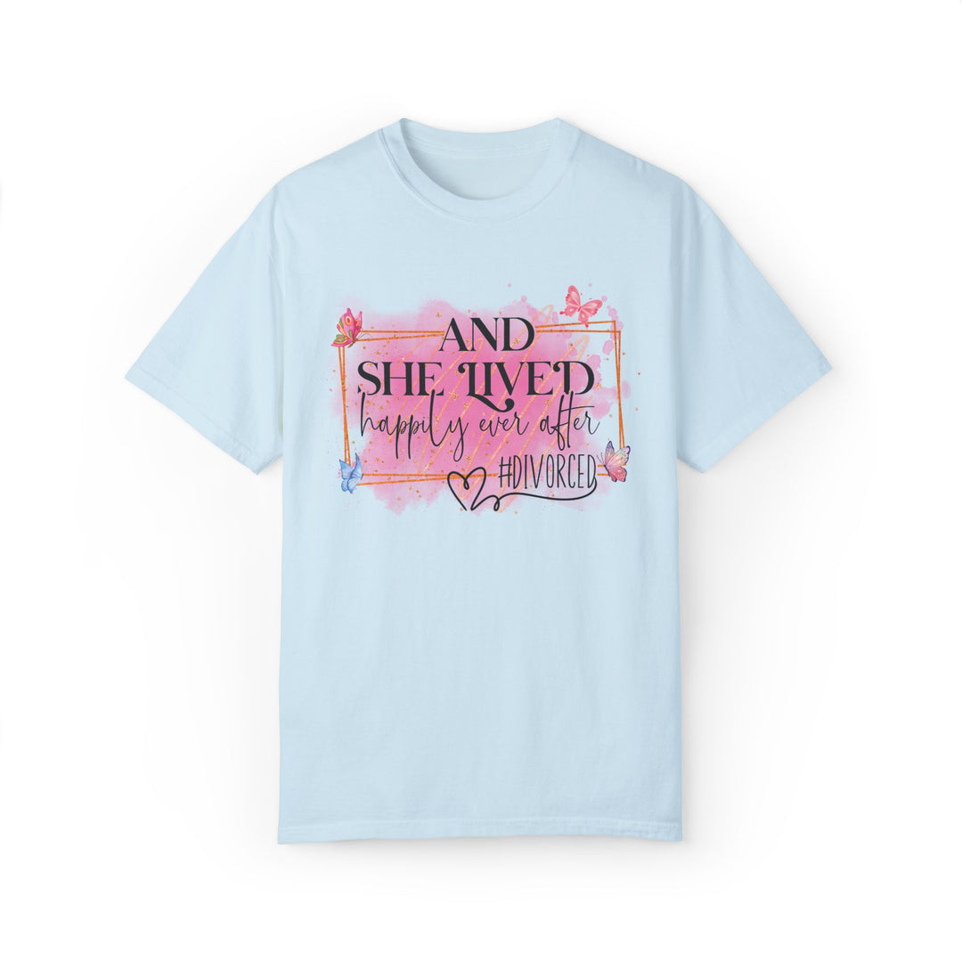 Empowering Divorcee T-shirt T-Shirt Printify Chambray S