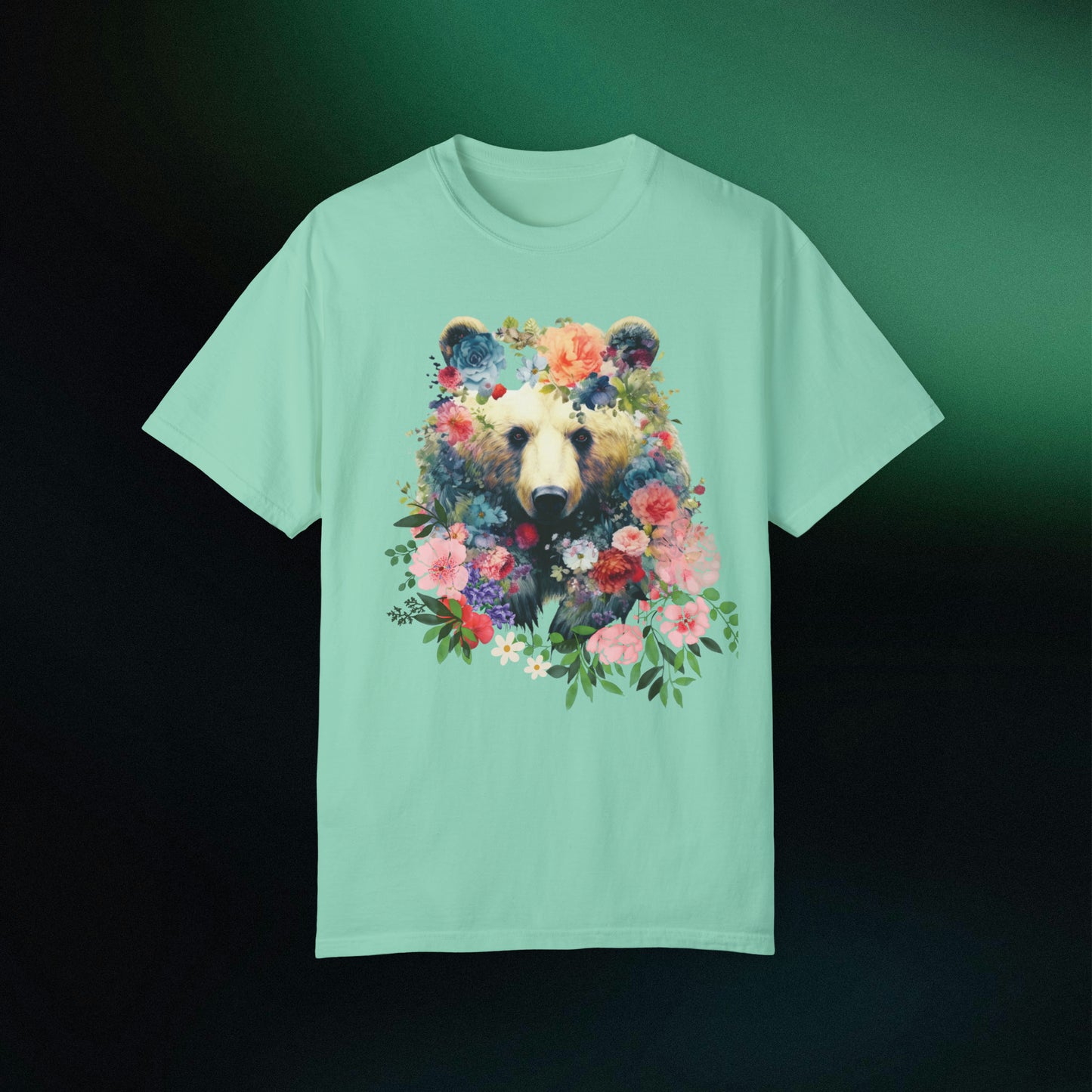Floral Bear Shirt | Bear Tee | Flower Bear Shirt - A Perfect Animal Lover Tee and Bear Lover Gift T-Shirt Island Reef S 