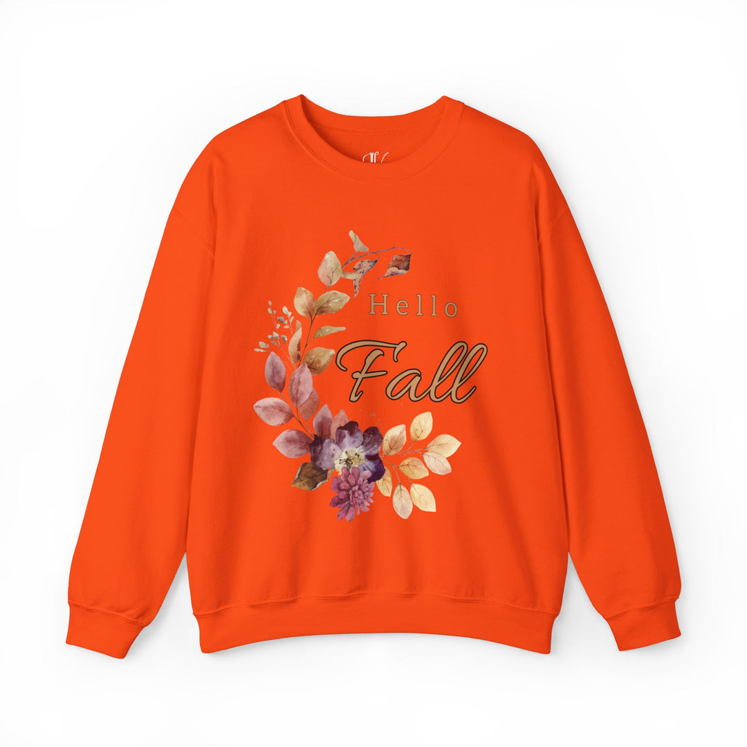 Hello Fall: Watercolor Floral Sweatshirt