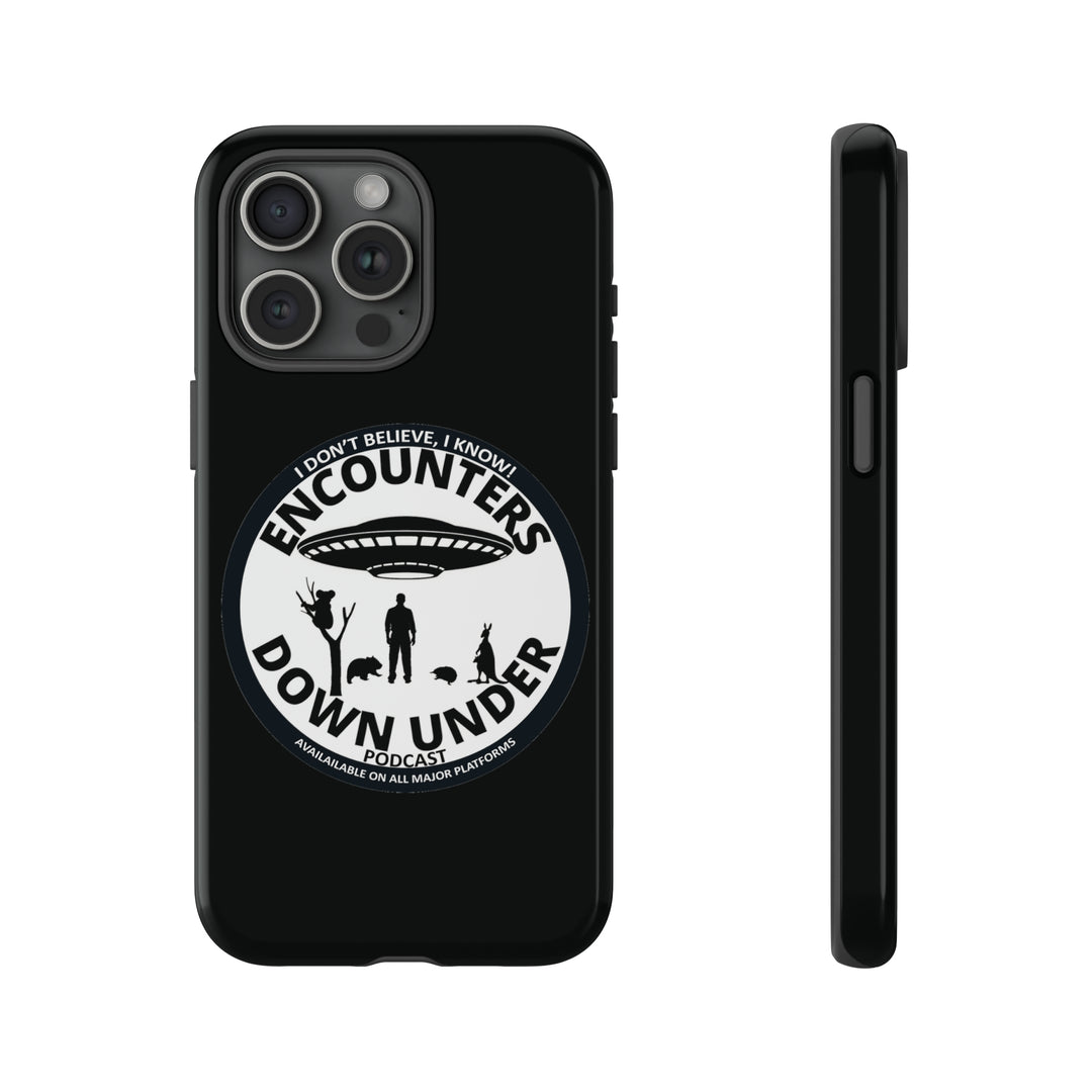 Encounters Down Under Podcast Tough Cases - Protect Your Tech with Podcast Swag Phone Case iPhone 15 Pro Max Glossy 